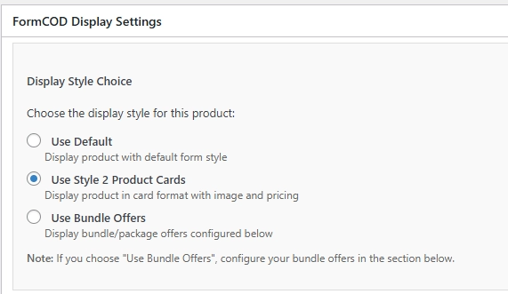 اختيار Style للمنتج